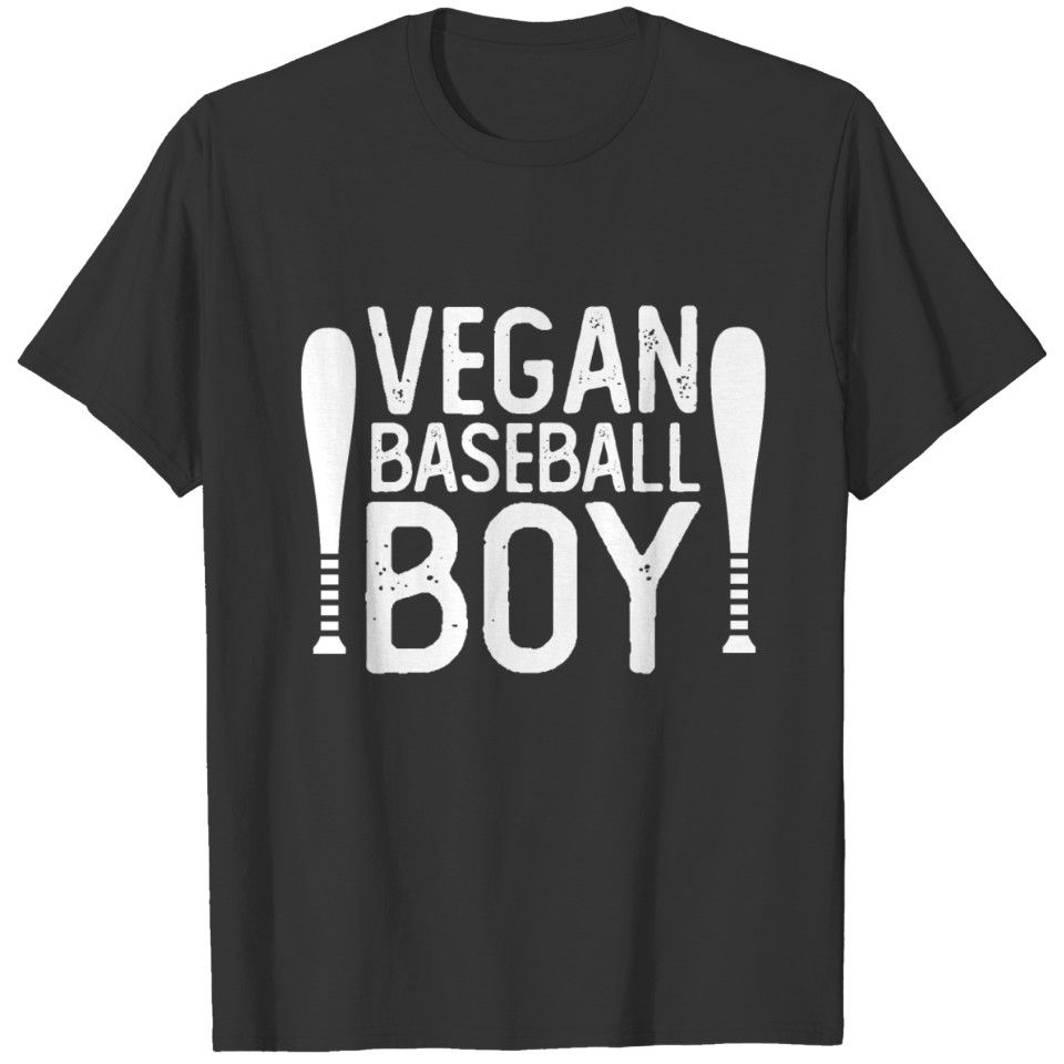 VEGAN BASEBALL BOY T Shirts