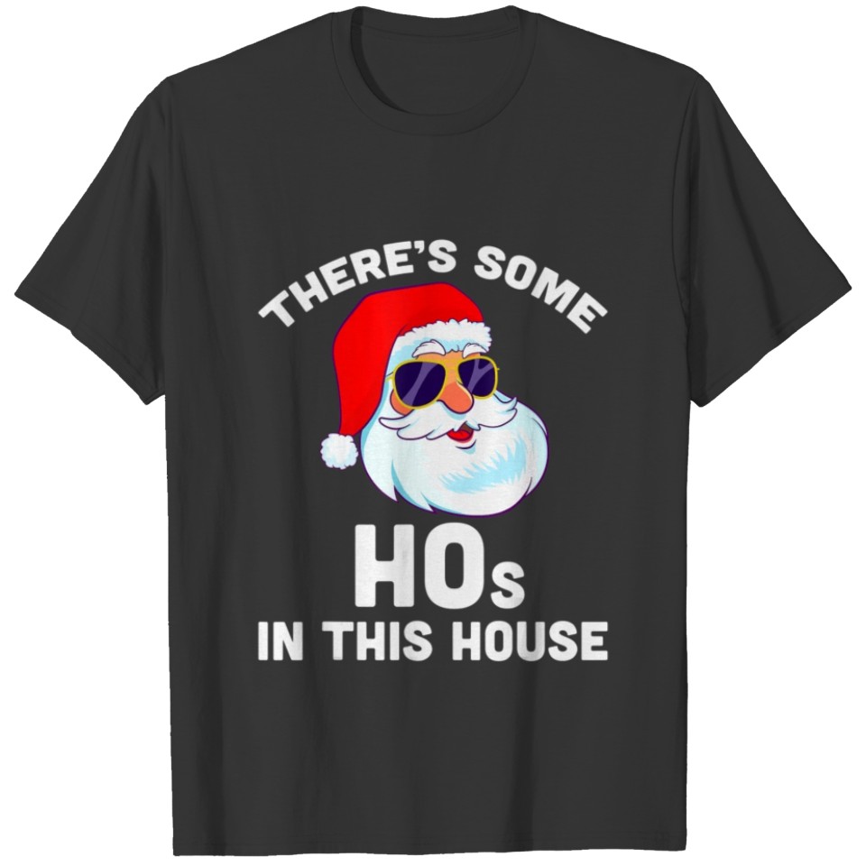 Some Hos in This House Christmas Funny Santa Claus T-shirt