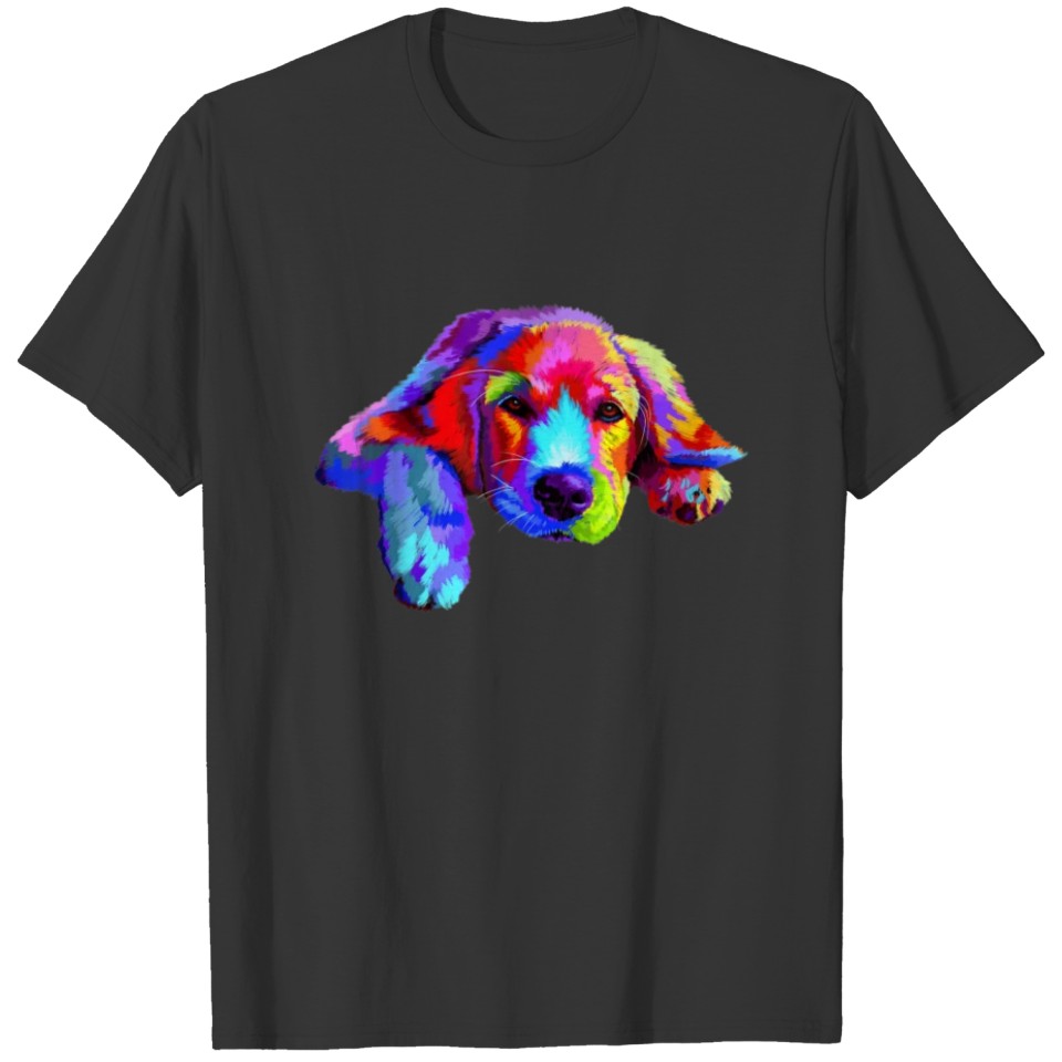 Golden Retriever Dog Watercolor T-shirt