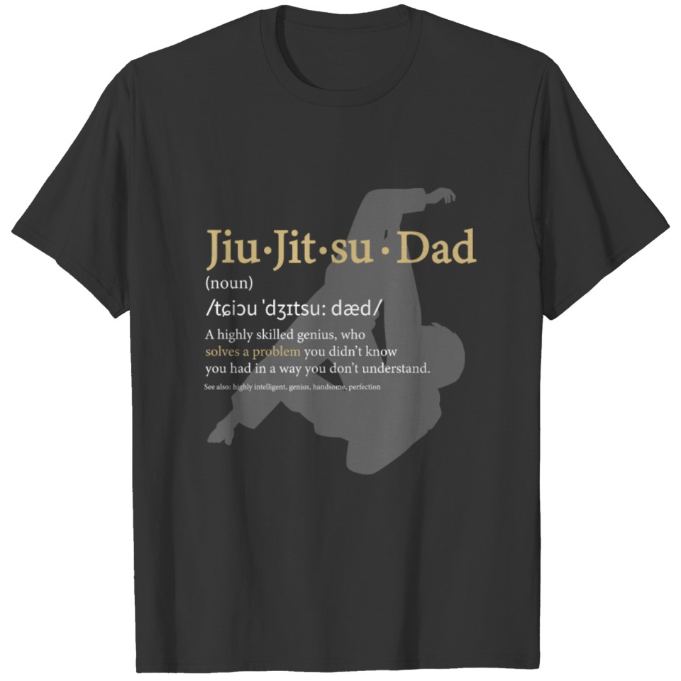 Jiu Jitsu Dad Definition Martial Arts Funny T Shirts