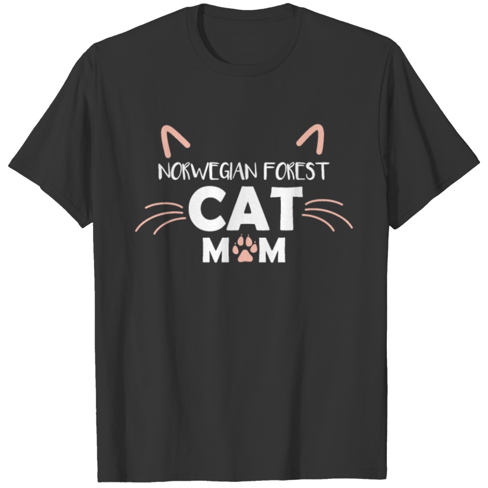 Norwegian Forest Cats Cat Sweet Funny T Shirts