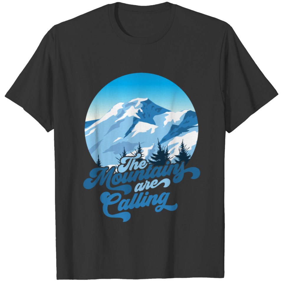 wilderness nature mountains hiking camping gift T-shirt