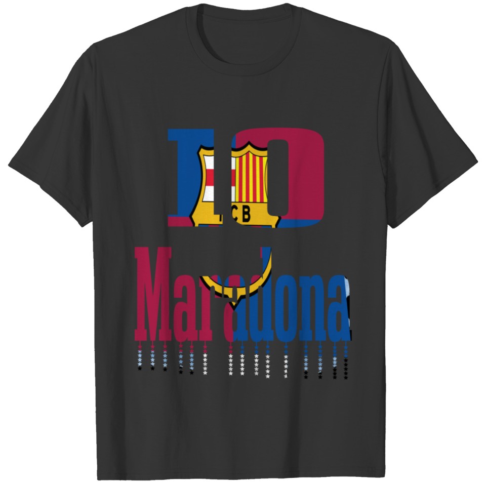Maradona 10 - meilleur footballeur- funny shirt T-shirt