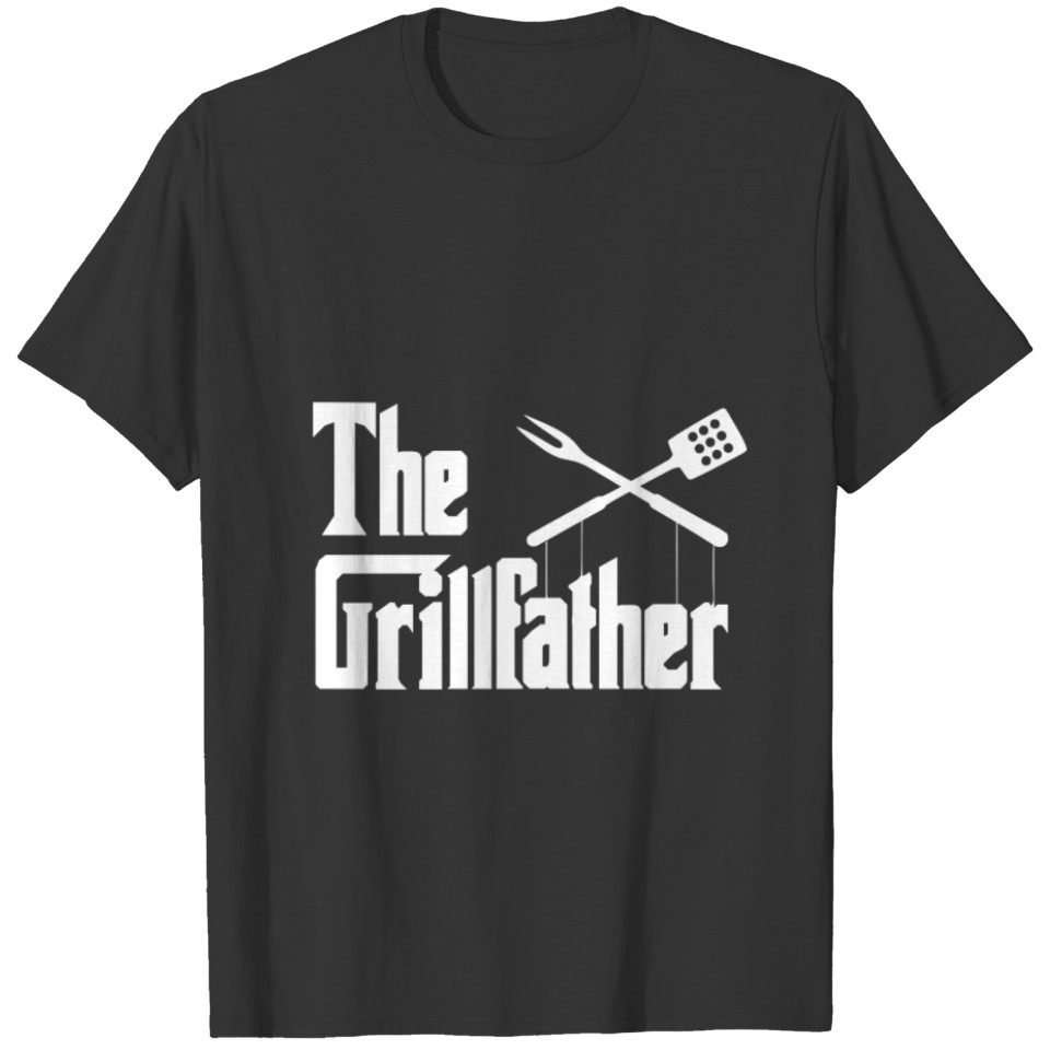 Grillfather Smoker & Grill BBQ Chef Dad Gift T-shirt