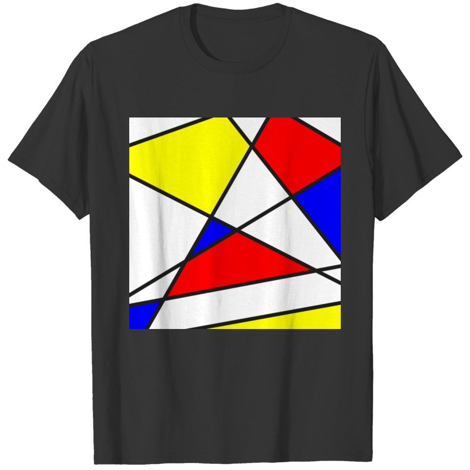 Mondrian Confused - Poster T-shirt