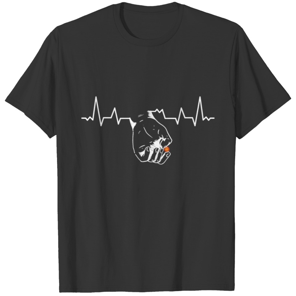 Marbles game gaming marbles balls heartrate T-shirt