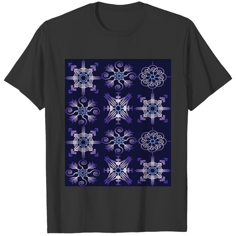 Snowflake, snowflakes, chrystals, pattern, snow T-shirt