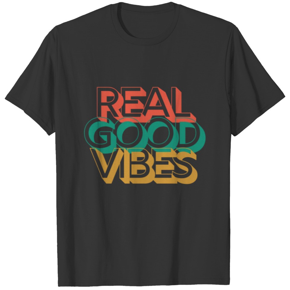 Real Good V Red Green Yellow Cool Saying T Shirts