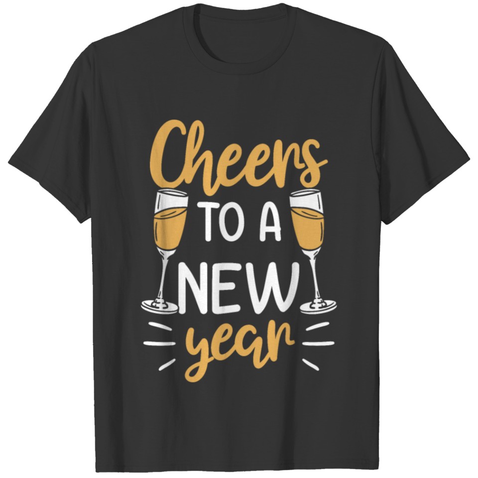 2021 Cheers To A Happy Happy New Year Holiday Gift T-shirt