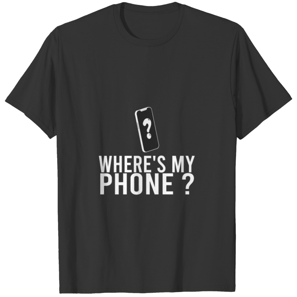 Where'S My Phone Funny Smartphone Pay Phone Retro T-shirt