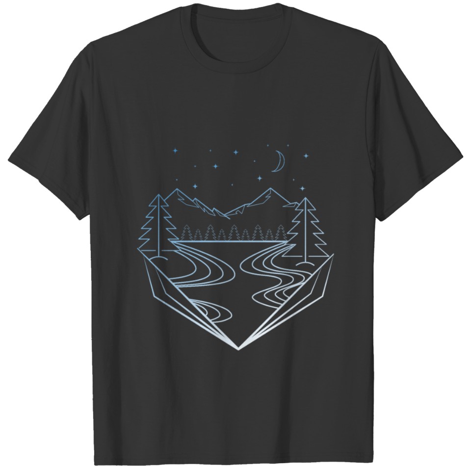 Mountains And River T-shirt