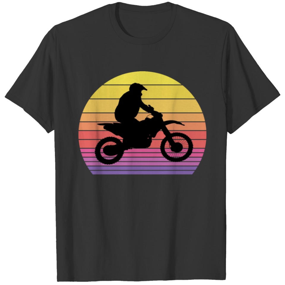 Funny Dirt Bike Retro Vintage Gift Motocross Biker T Shirts