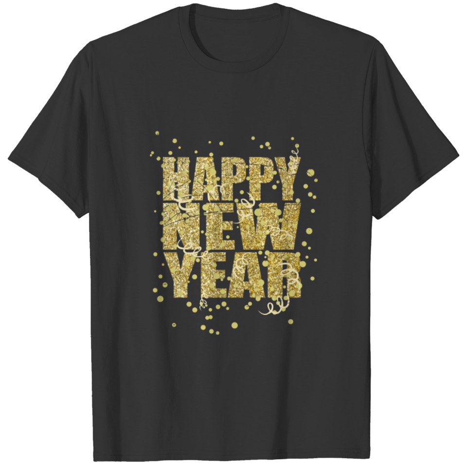 Happy New Year Confetti T-shirt