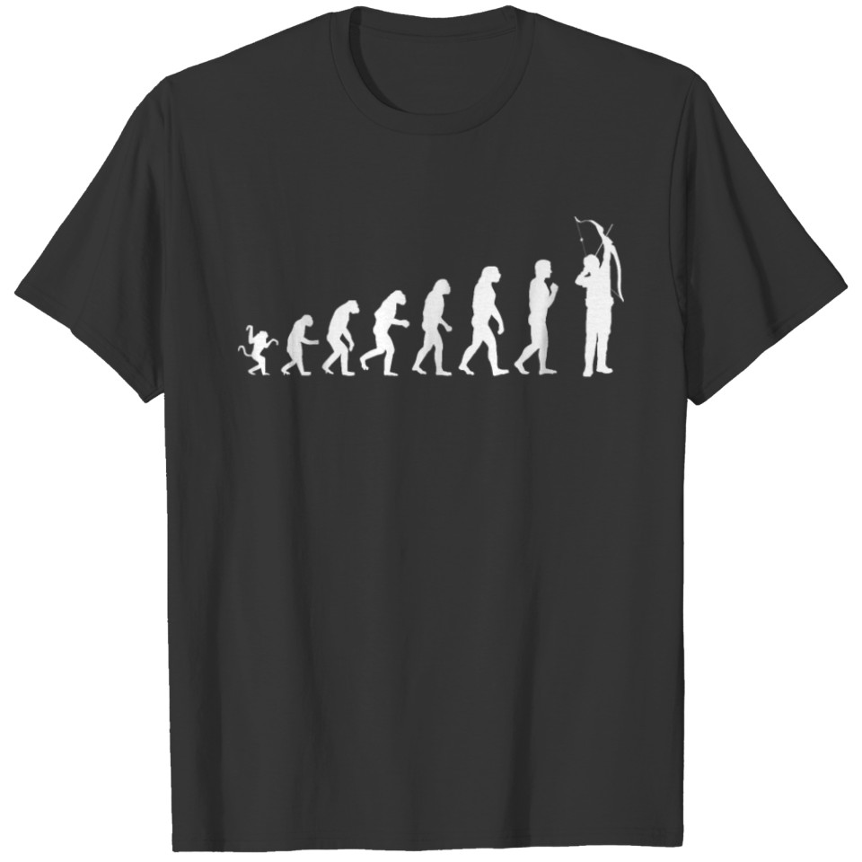 Funny Archery Evolution For Bow Hunters T-shirt