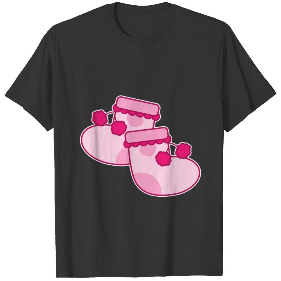 Pink Baby Socks T Shirts