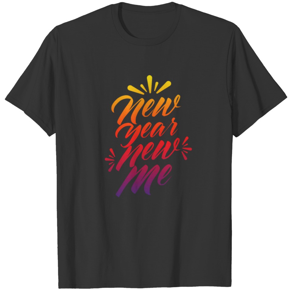 New Year New Me Resolution Vintage Celebration Gif T-shirt