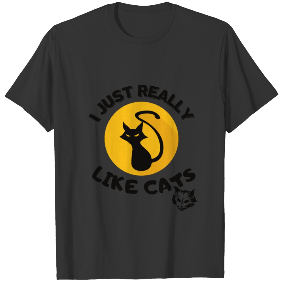 I Just Really Like Cats, Ok? Funny Cats Lovers T-shirt