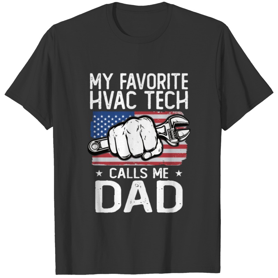 Funny Dad of HVAC Technician Gift T-shirt