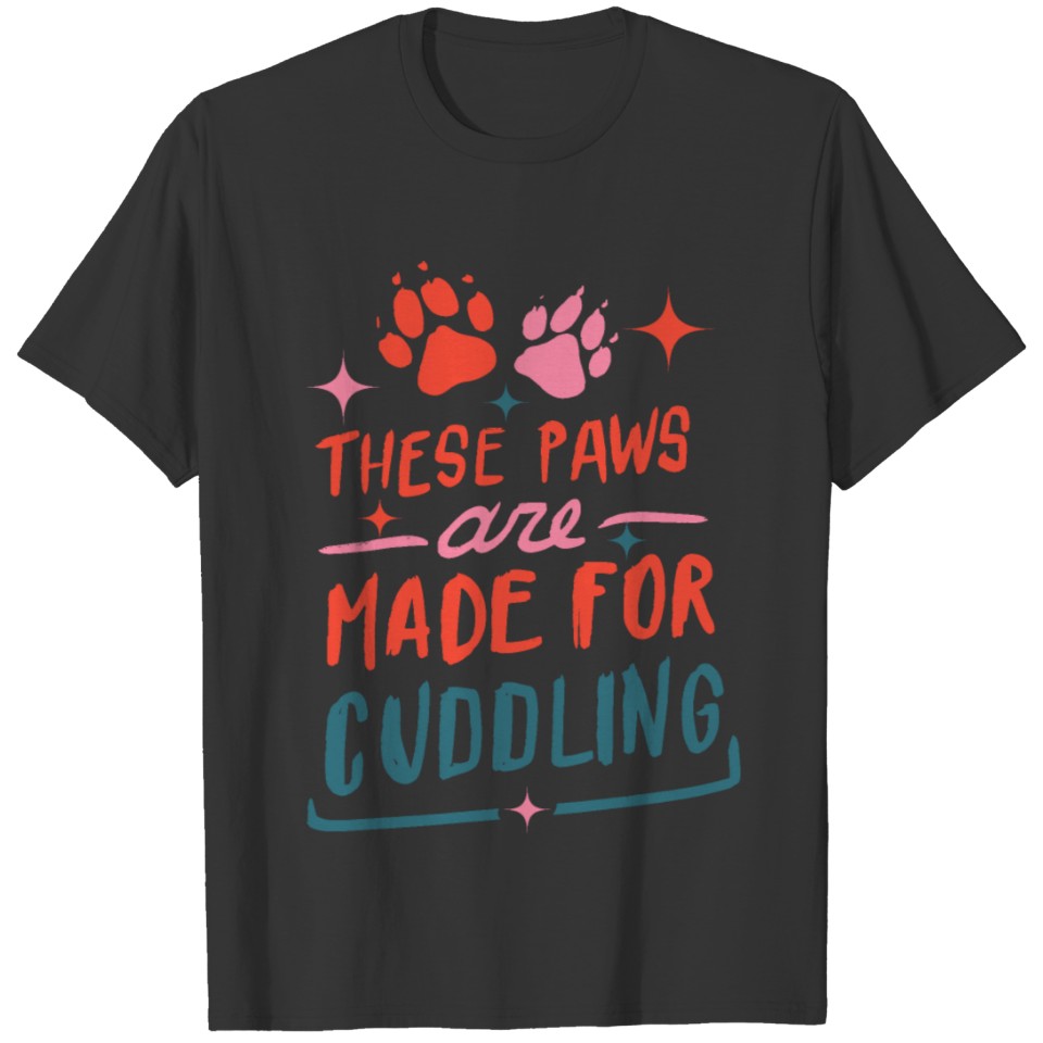 Dogs cuddle saying funny dogs friends design T Shirts