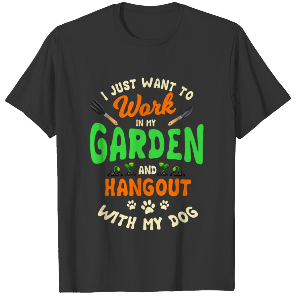 Garden Lovers And Dog Owners T-shirt