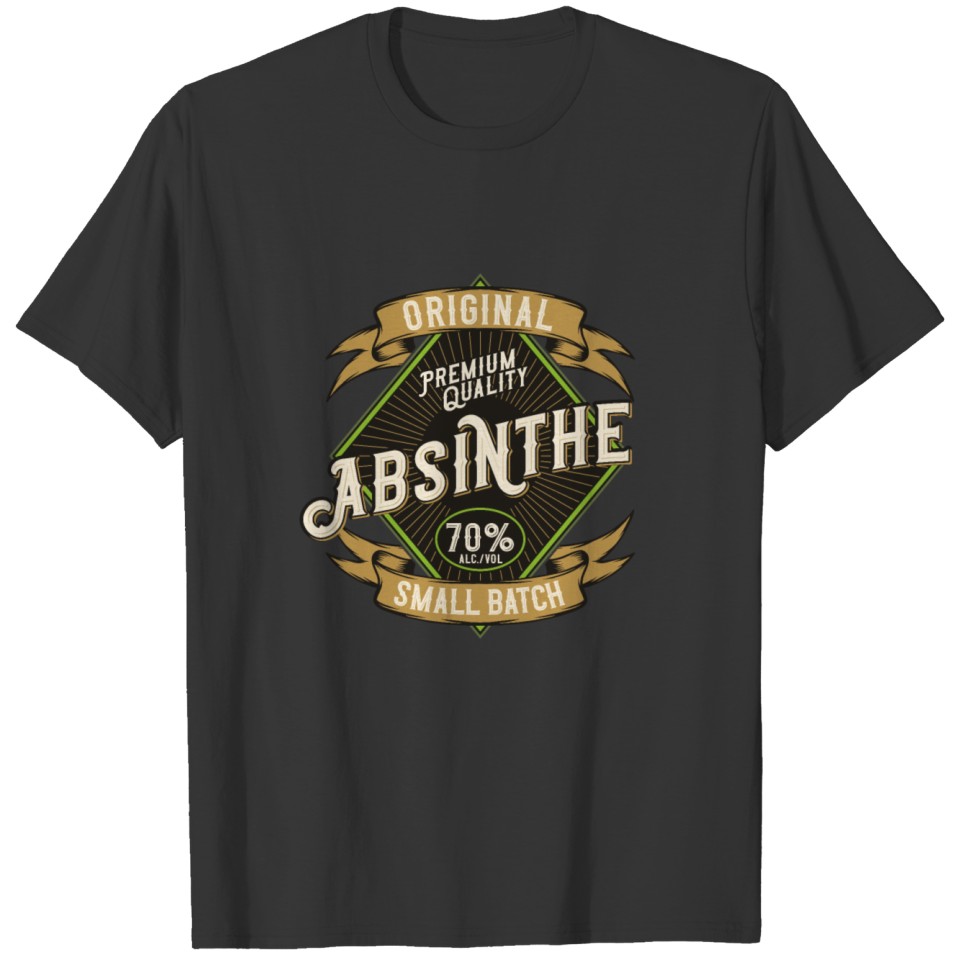Absinthe - Green Fairy - 04 - dark T-shirt