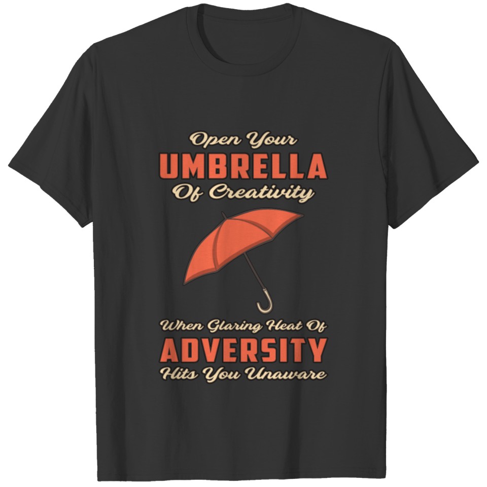 Umbrella Cloud Rain Weather Raindrop Rainy Gift T-shirt
