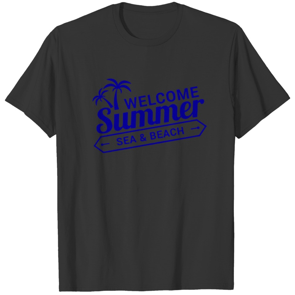 Welcome Summer blue T-shirt