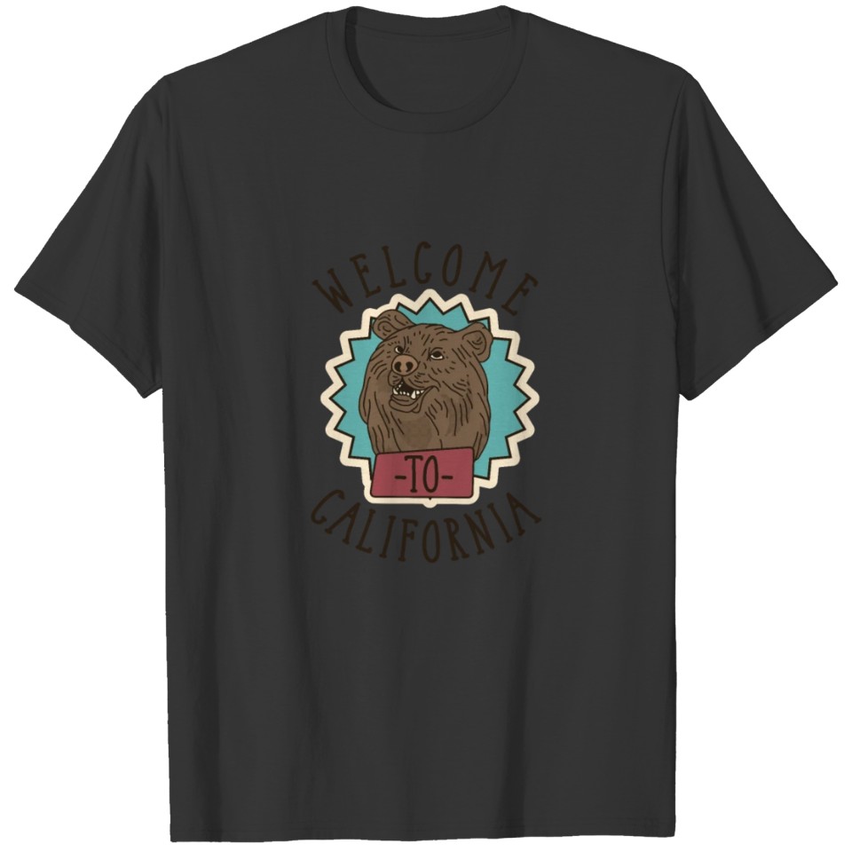 Welcome To California Bear Wilderness T-shirt