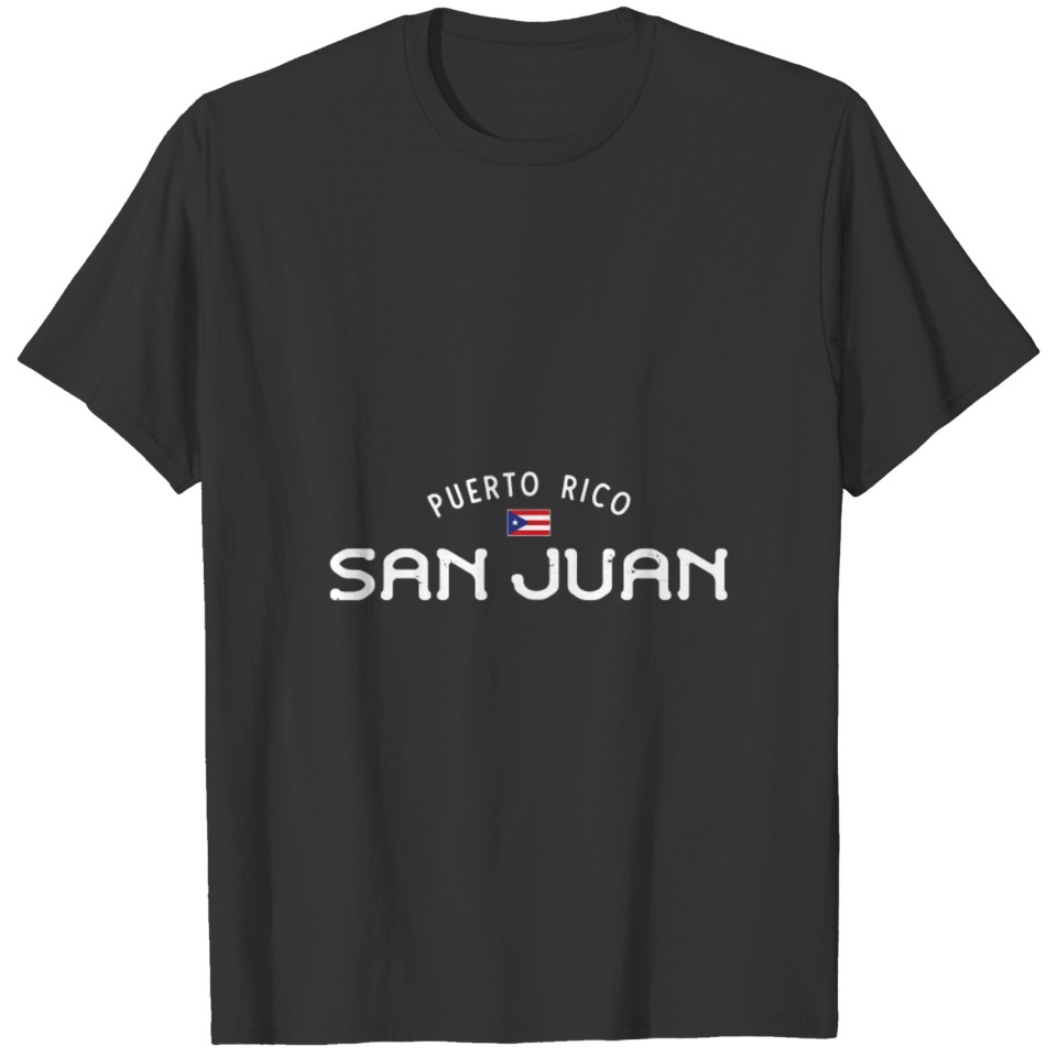 Distressed San Juan Puerto Rico W Boricua Puerto R T-shirt