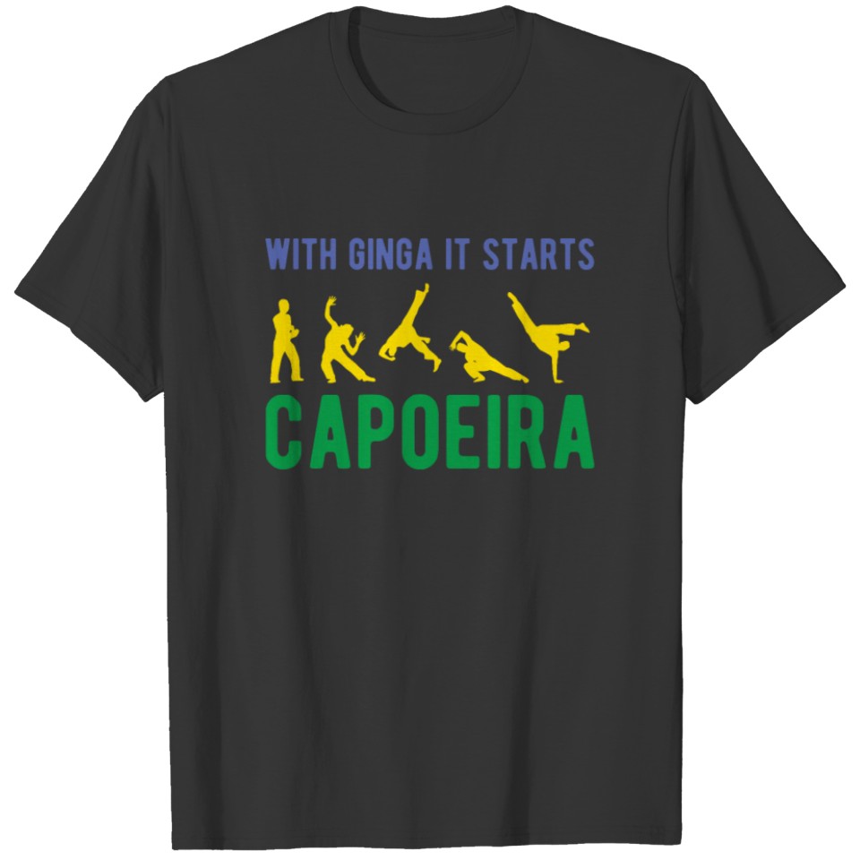 Capoeira Martial Arts Dance Brazil Acrobatics T-shirt