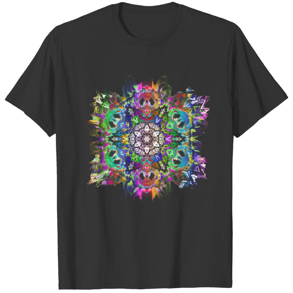 Color Splash Mandala Star | Abstract Art T-shirt