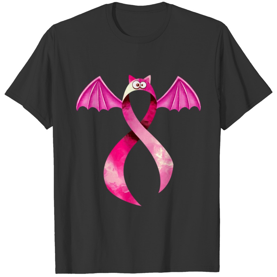 Halloween Bat Funny Bats Halloween Breast Cancer T Shirts