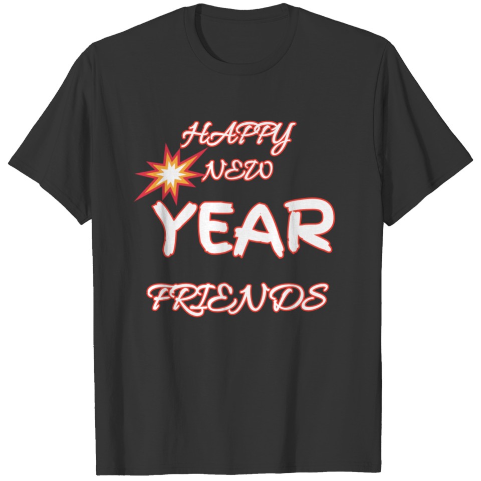 Happy new year design T-shirt