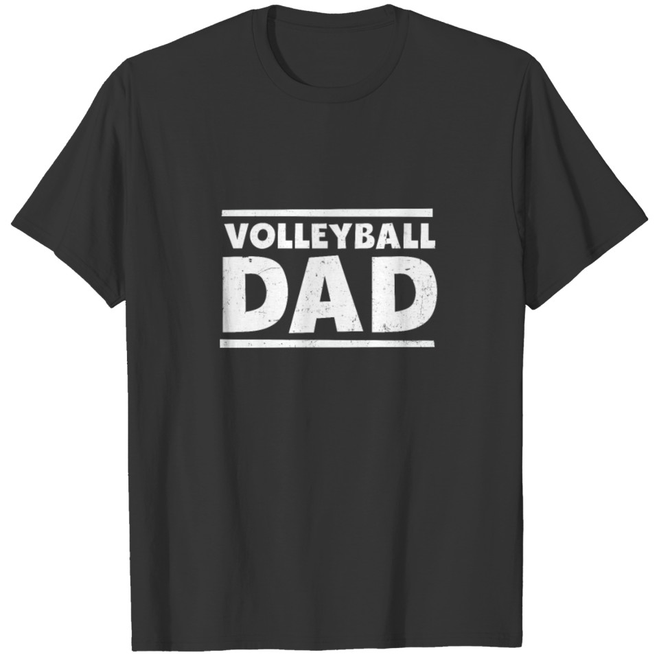 Volleyball Dad Font Gift T Shirts