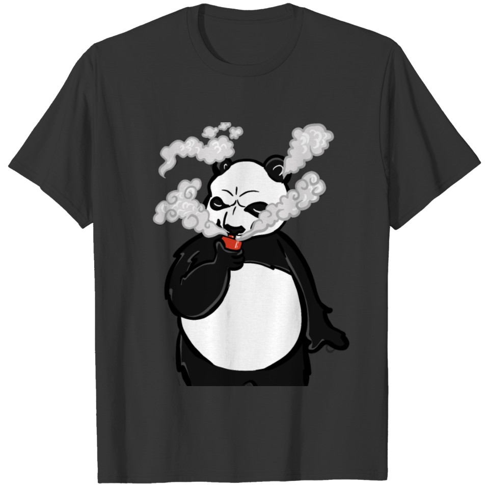 Steaming Panda T Shirts