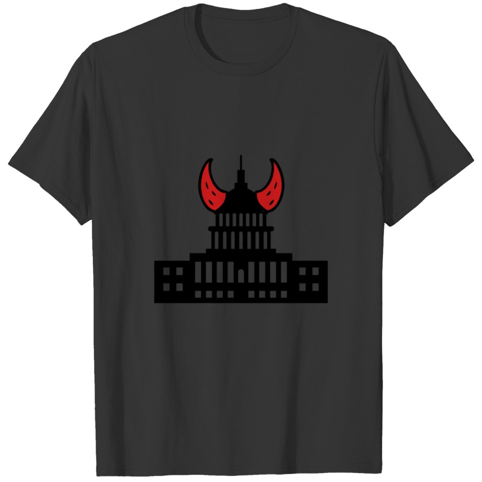 White House With Devil Horn T Shirts