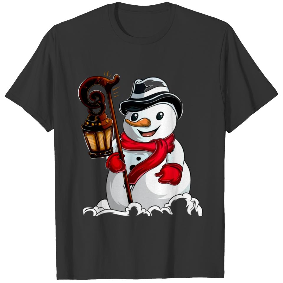 Christmas Gifts Winter Cartoon Snowman T-shirt