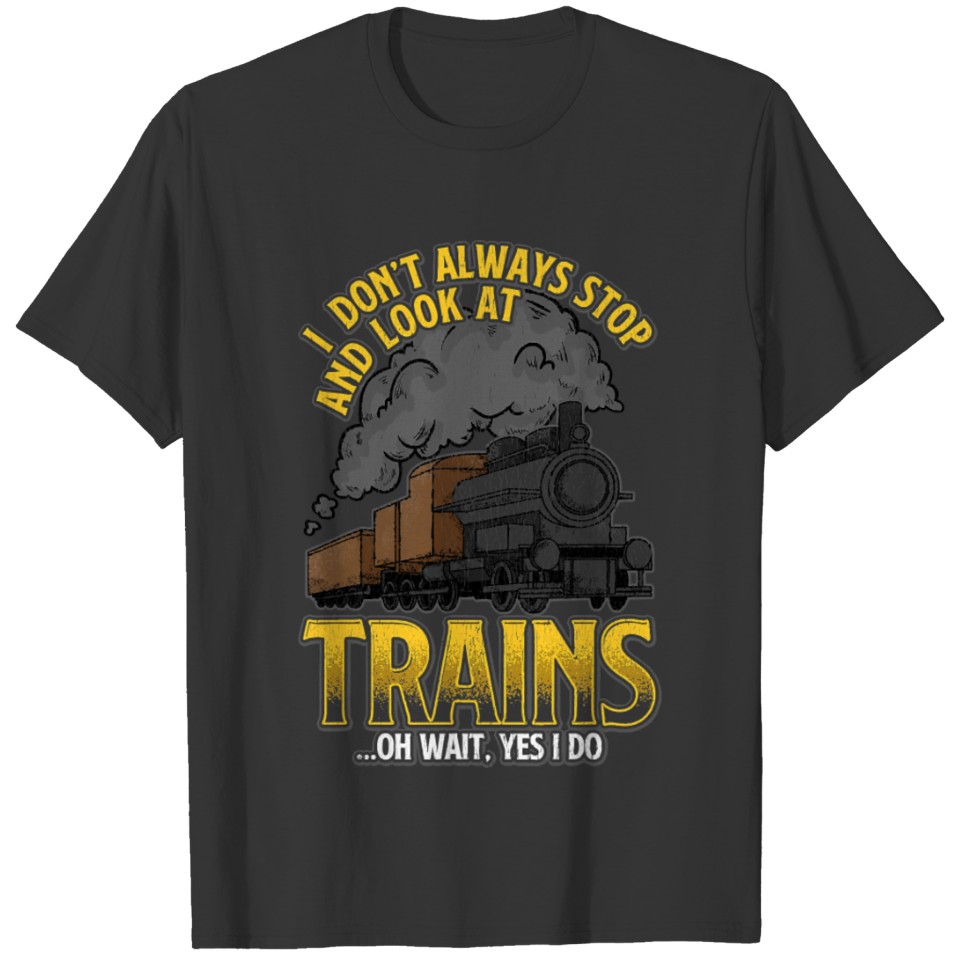 Train For Men Boys Kids Locomotive Train Lover T Shirts