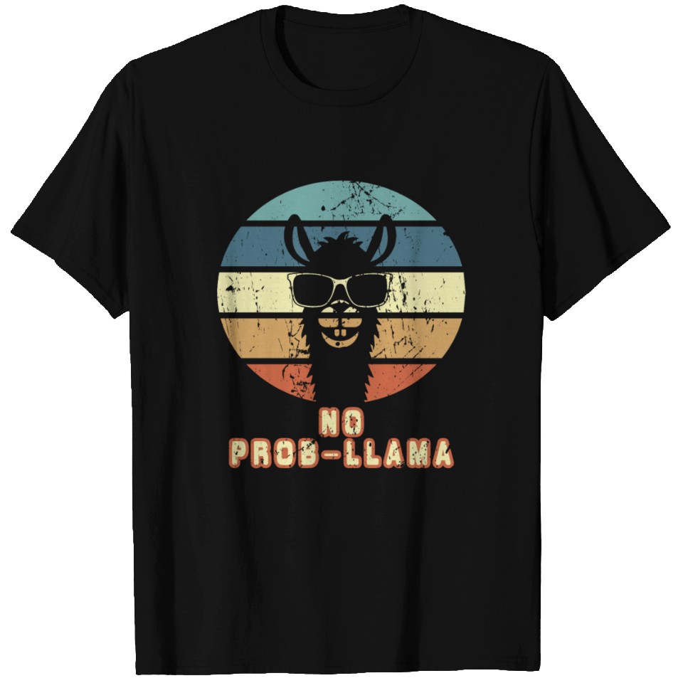 Alpaca No Prob-Llama Vintage Farm Animals Llama Lo T Shirts | ID ...