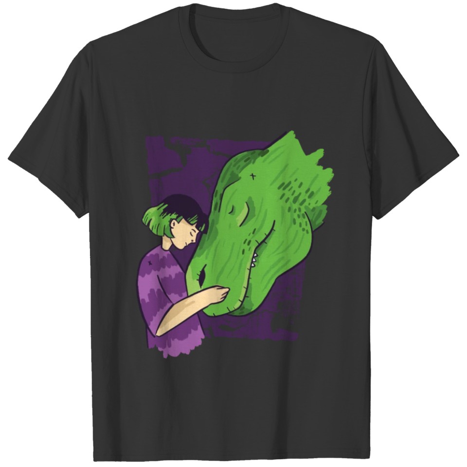 Girl And Her Dinosaur T Shirts