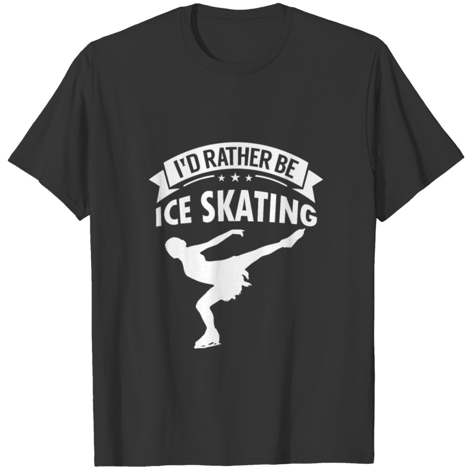 ice skating ice dancer winter sports ice field T-shirt