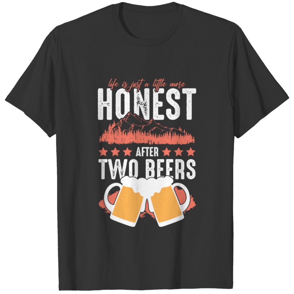 mountains mountains beer T-shirt