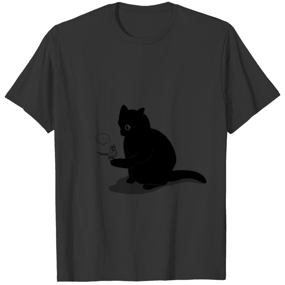 Catching a bird | Funny Cat T-shirt
