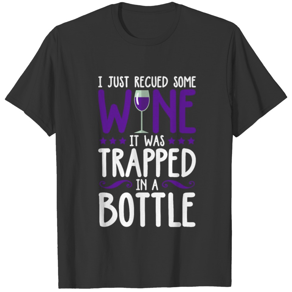 Red wine wine T-shirt