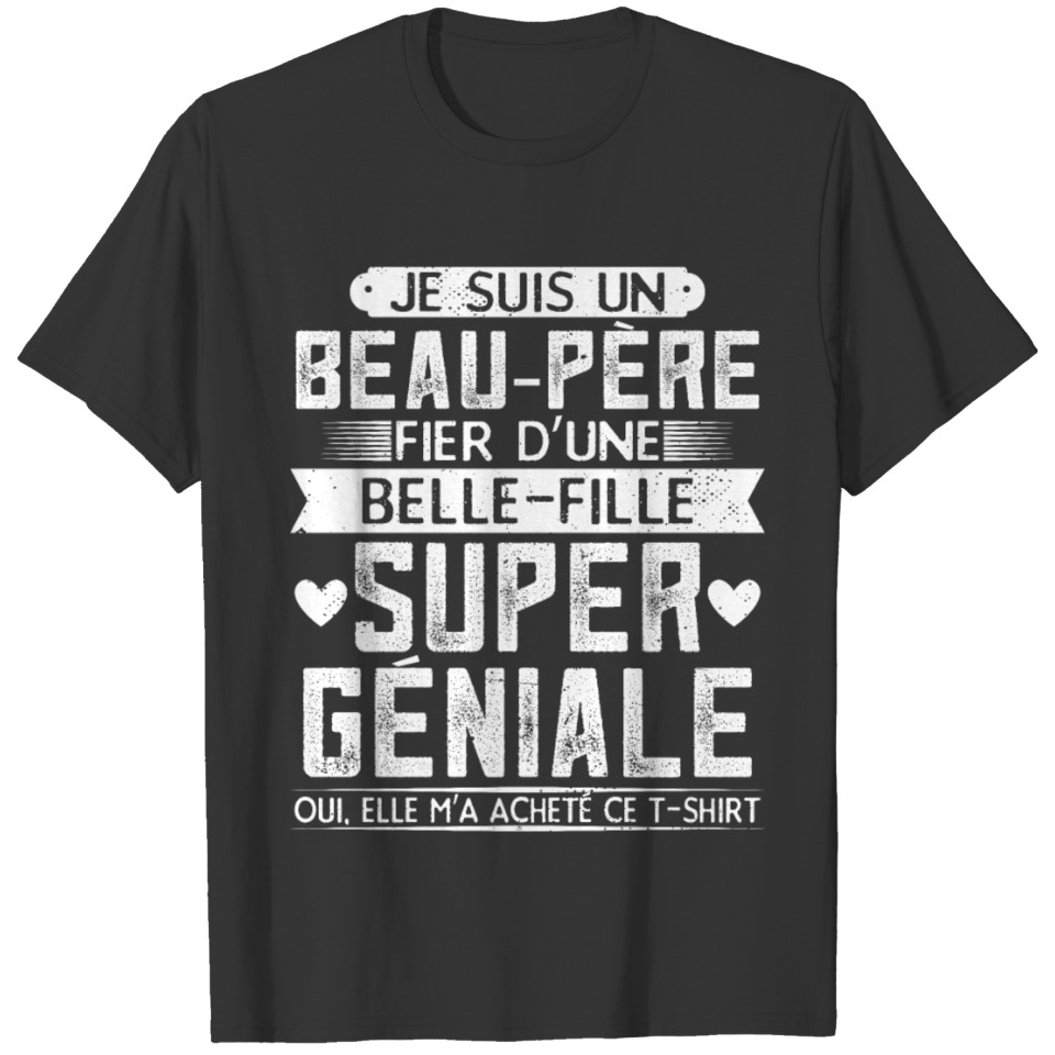 Beau-Père Cadeaux Beau-Papa T-shirt