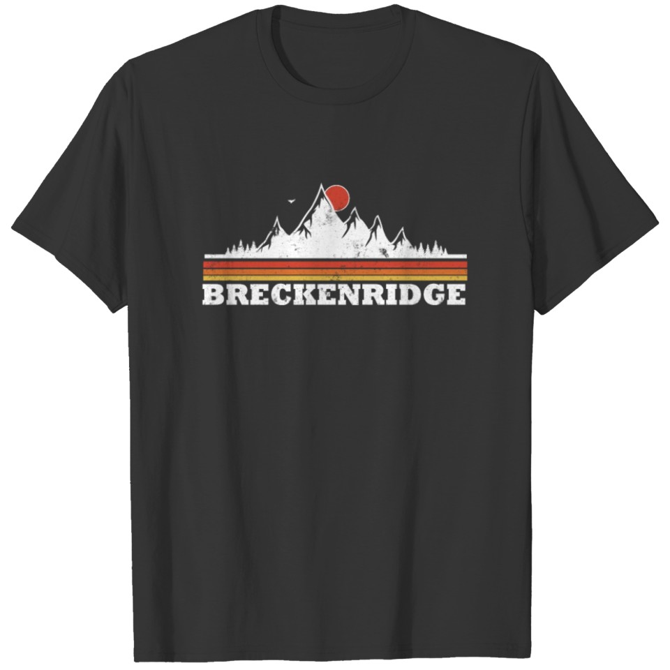 Retro Vintage Snow Ski Breckenridge T-shirt
