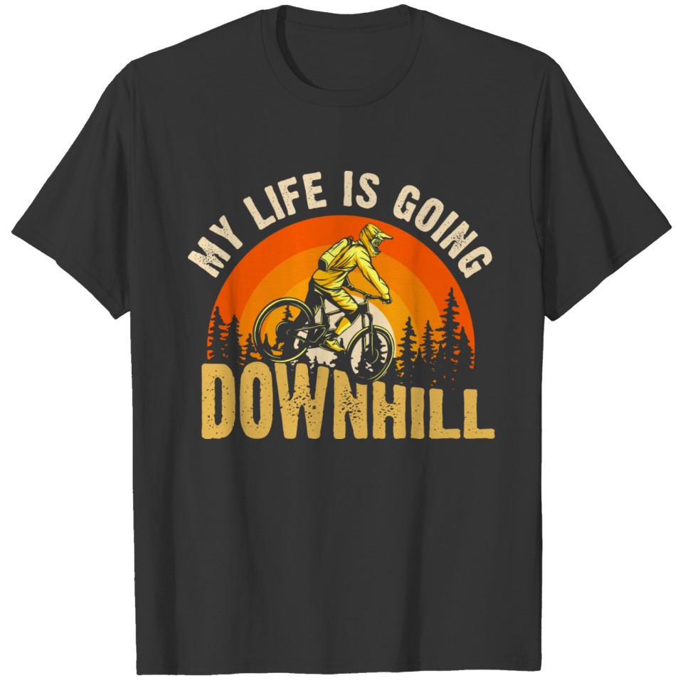 Downhill Cycling Mountain Bike Gift T-shirt