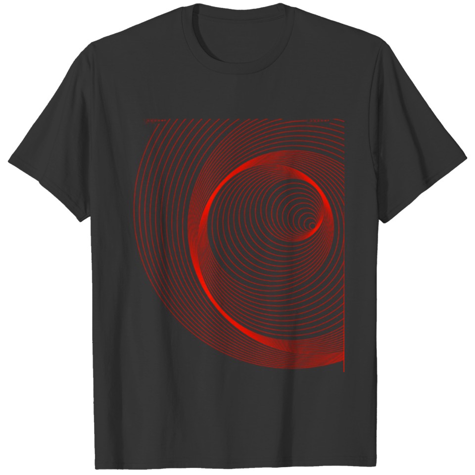 abstract spiral vortex circle T Shirts