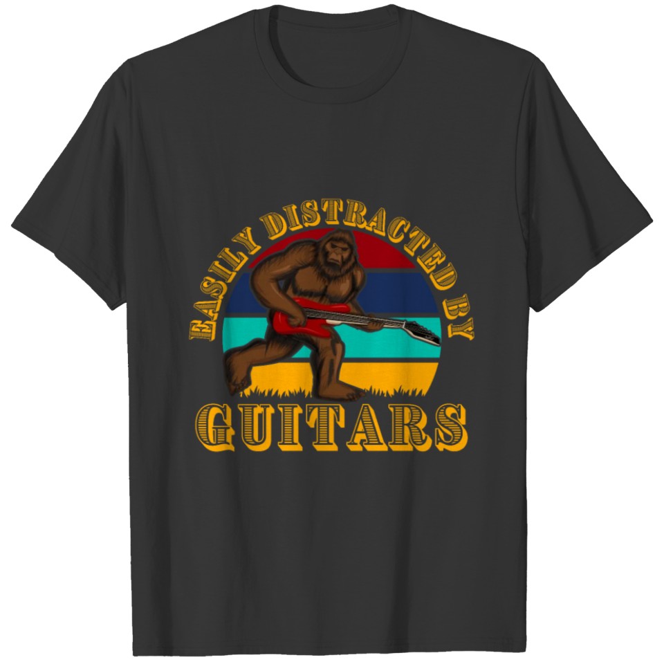 Easily Distracted By Guitars T-shirt