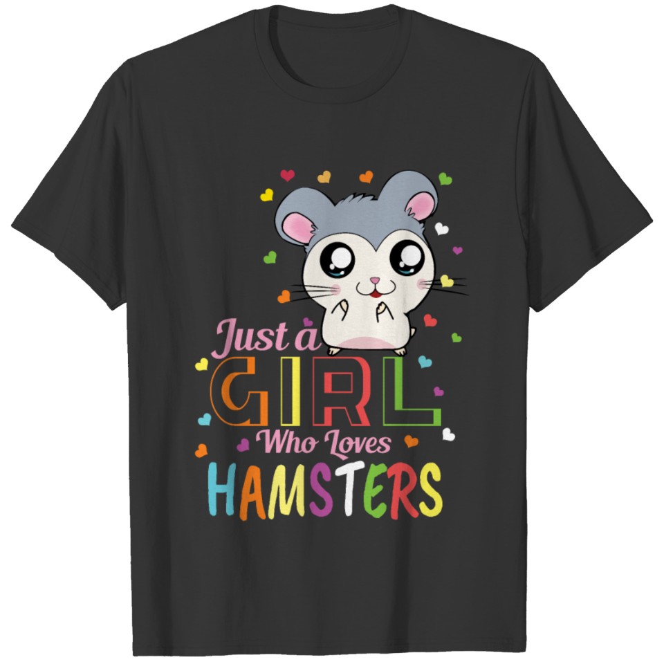 Hamster Girl Ladies Funny Hamster Pet T-shirt